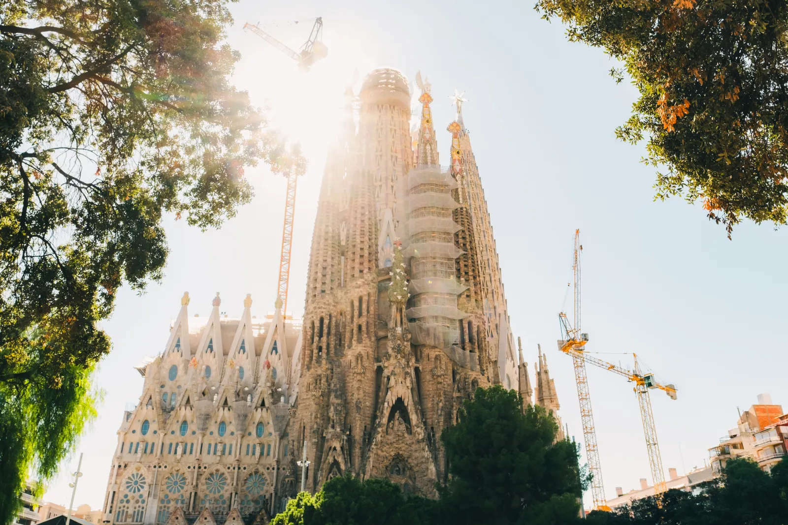 La Sagrada Família au coucher du soleil